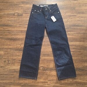 NWT Levi's Premium Dark Blue Low Loose Denim 23 x 30 Jeans